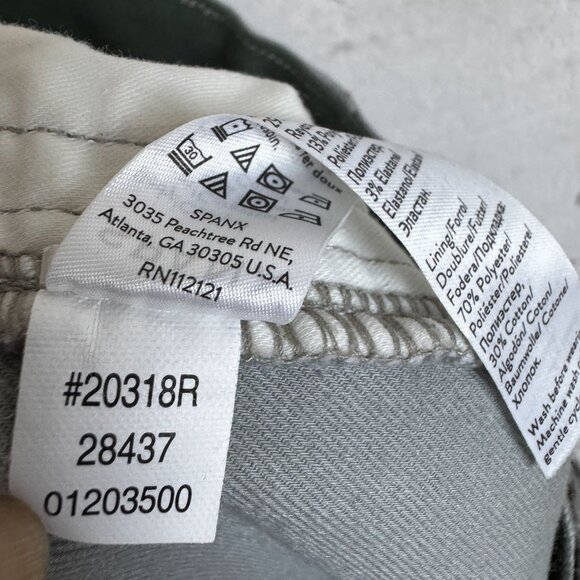 SPANX Stone Wash Camo Pull On Tummy Shaping Stretch Twill Shorts Size Medium - Picture 5 of 6